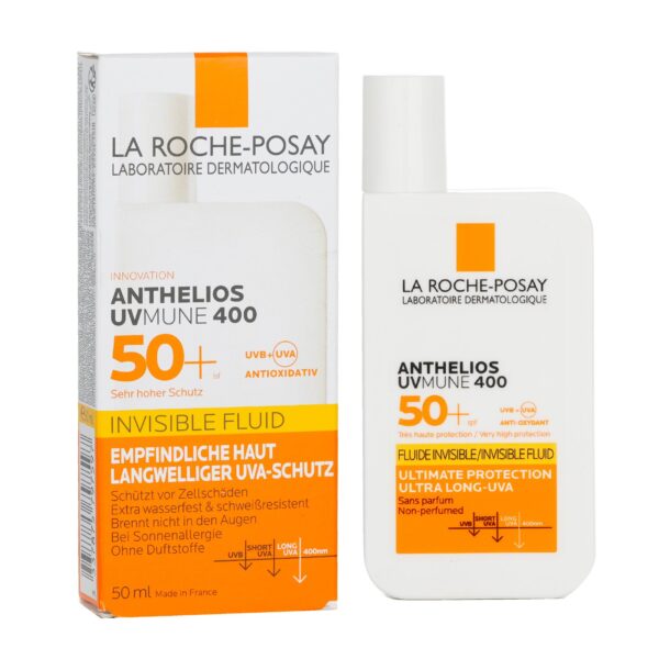 5La La Roche-Posay Anthelios UVMune 400 Invisible Fluid SPF50+ PA++++